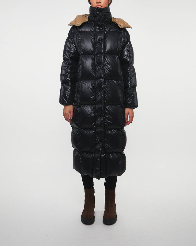 Moncler Jacka Parnaiba Long Coat Svart MONCLER 1 (S)