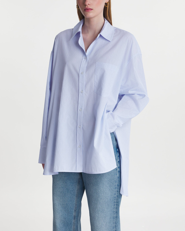 Anine Bing Shirt Chrissy Blå/vit L