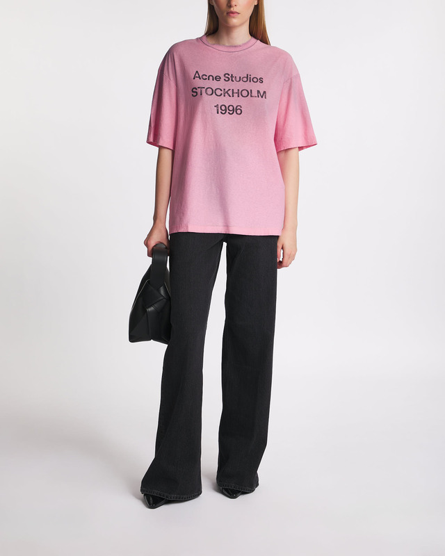 Acne Studios T-Shirt Logo Relaxed Fit Pink S