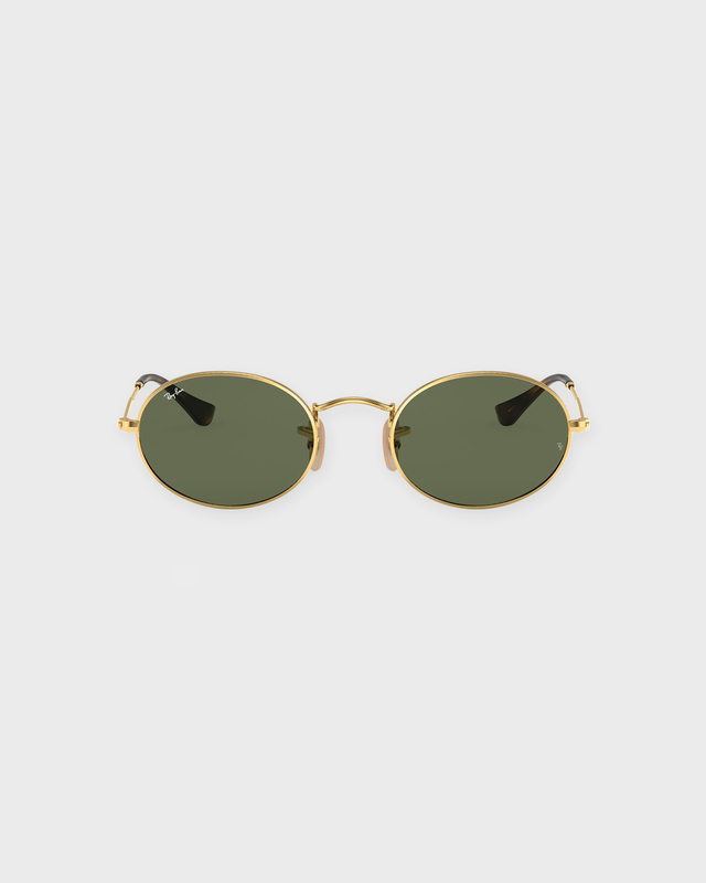 Ray-Ban Solglasögon Oval RB3547  Guld/grön ONESIZE