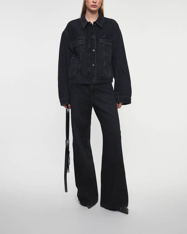 Acne Studios Jacka Relaxed Fit Denim  Svart 36