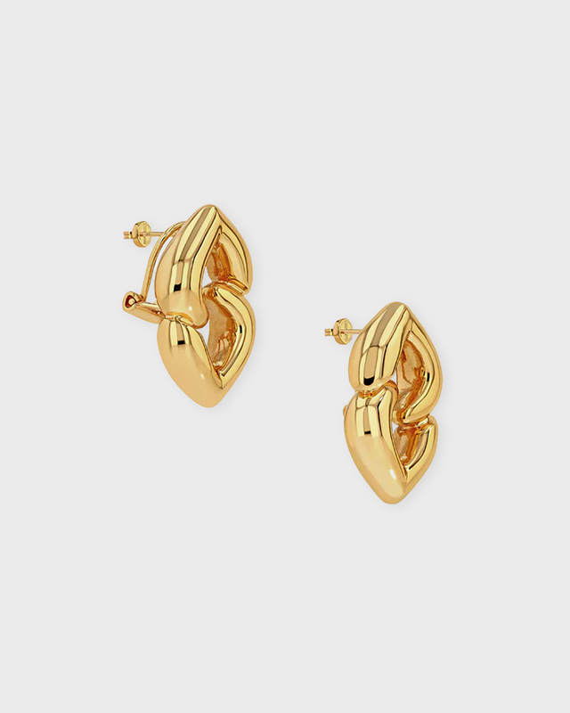 Anine Bing Earrings Abstract Heart Guld ONESIZE