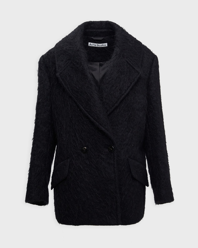 Acne Studios Coat Relaxed Wool-Mohair  Black 32