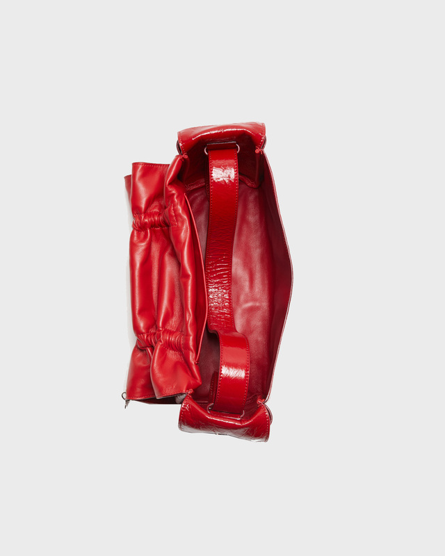 Acne Studios Multipocket Crinkled Bag Red ONESIZE