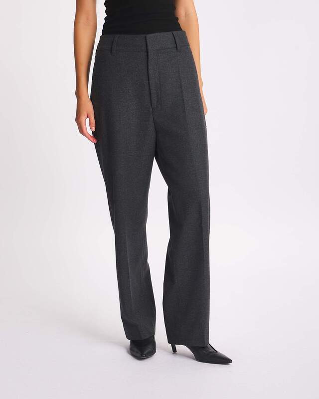 Filippa K Trousers Tapered Flannel Dark grey 36