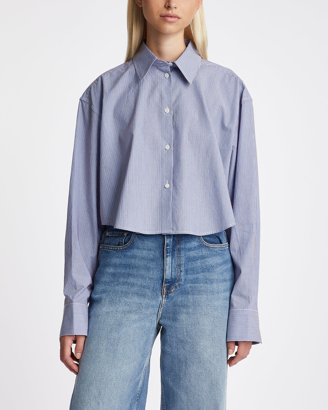 Acne Studios Shirt Pinstripe Brun/blå 36