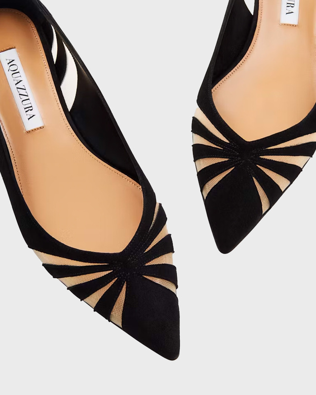 Aquazzura Ballerina The Spy Flat Black EUR 38