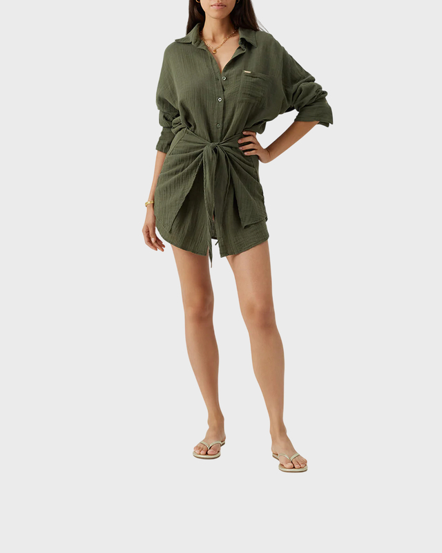 Dress Sara Cruise Olivgrön