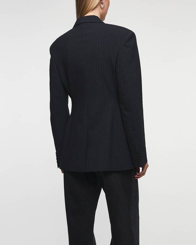 Acne Studios Blazer Pinstripe Double Breasted  Black 38