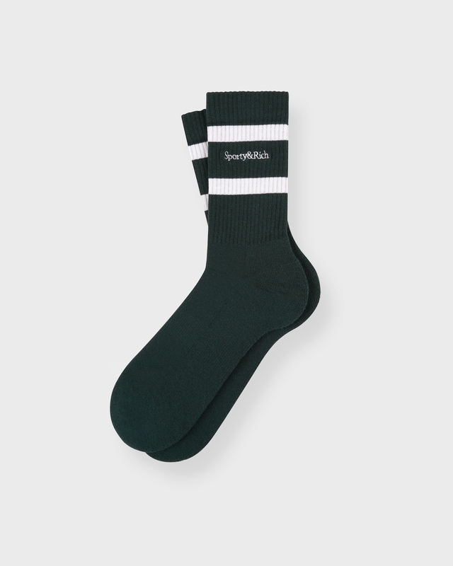 Socks Serif Logo Vit/grön