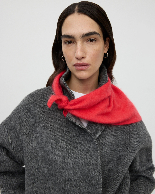 Tørklæde Brushed Triangle Red