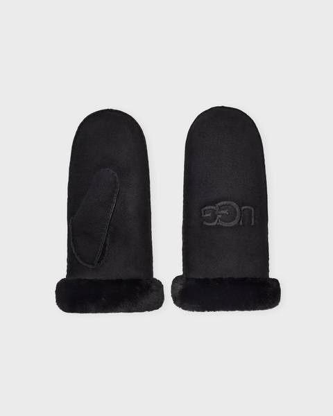 Mitten W Shearling UGG Embroider Black 2