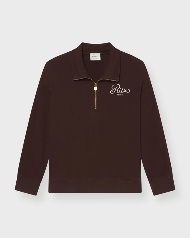 Sweater Ritz Half Zip Polo Chocolate