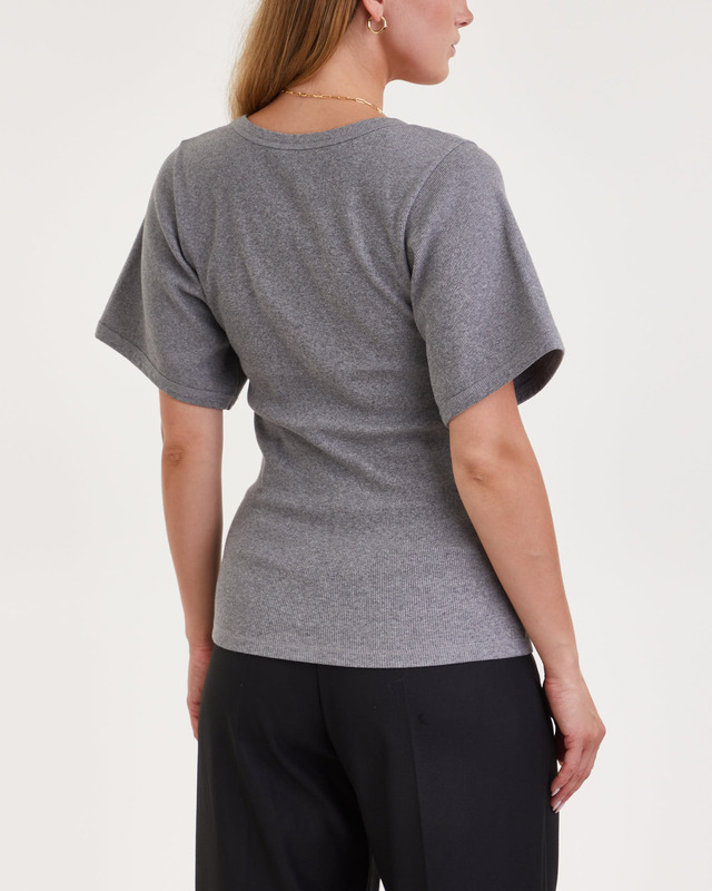 By Malene Birger T-Shirt Lunai Grey melange XS