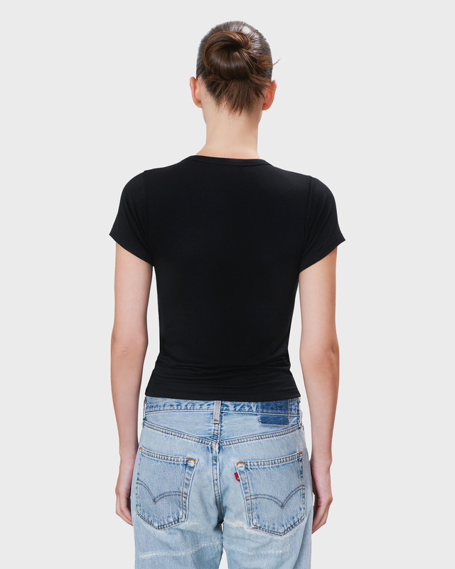 Éterne T-Shirt Fitted Crewneck Short Sleeve Black XS