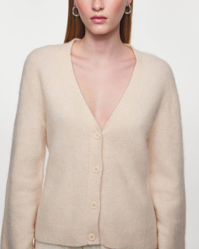 Filippa K Kofta Fluffy V-Neck Beige S