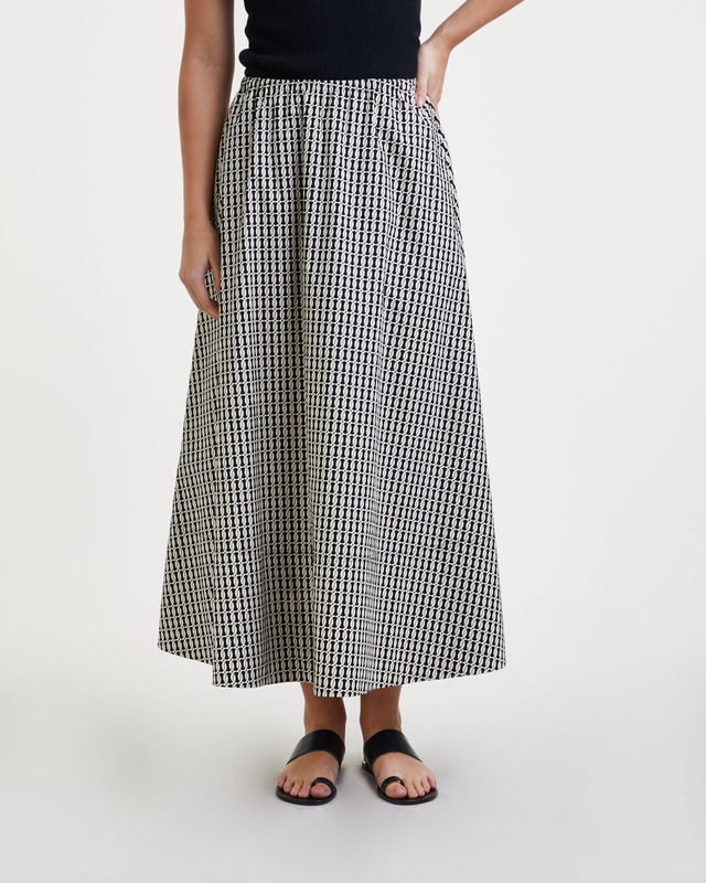 By Malene Birger Skirt Pheobes Svart/vit 42