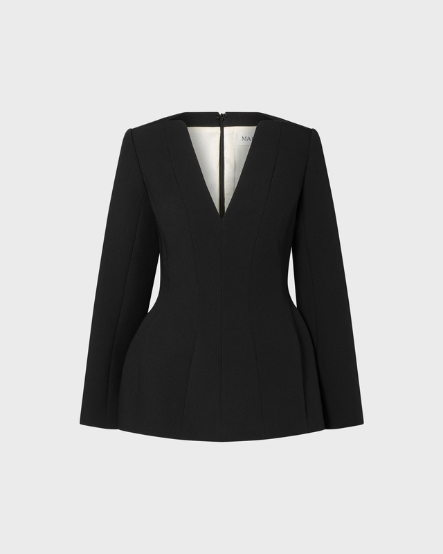 Topp Ninni Cut-Out Shoulder Hourglass Black