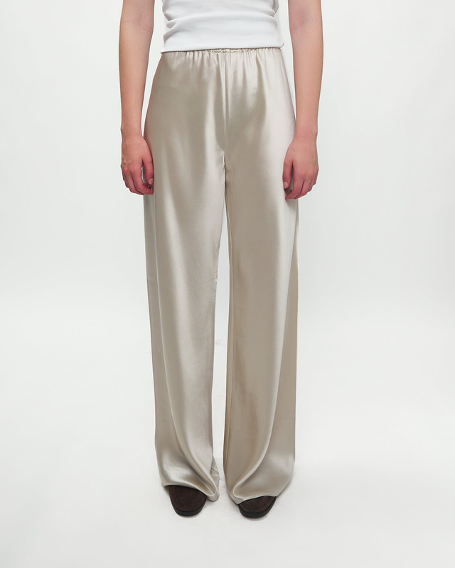 Almada Label  Trousers Bias Satin Pants Pearl L