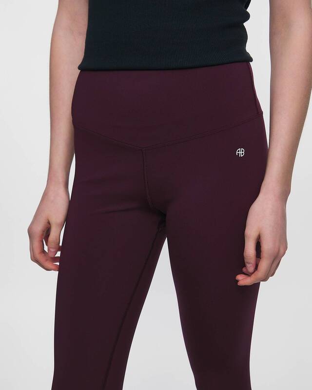 ANINE BING Leggings Blake Burgundy  XS