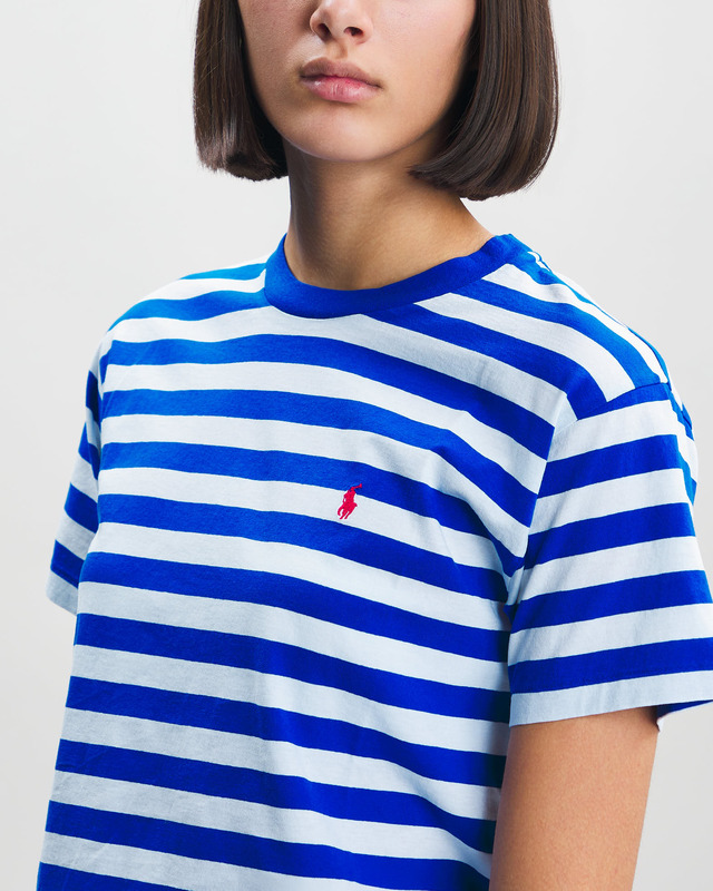 Polo Ralph Lauren T-Shirt Short Sleeve Stripe Vit/blå M