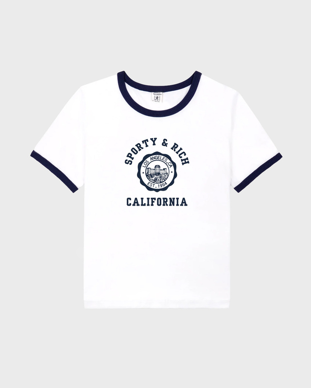 T-skjorte California Emblem Soft Ringer White