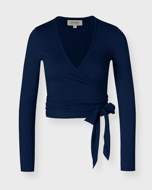 Top Soft Ballet Wrap Navy