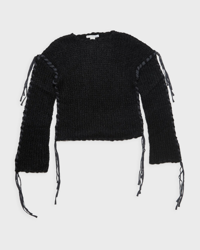 Acne Studios Tröja Lacing Knit Svart M