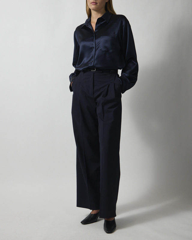 Skjorta Audrey Satin Navy