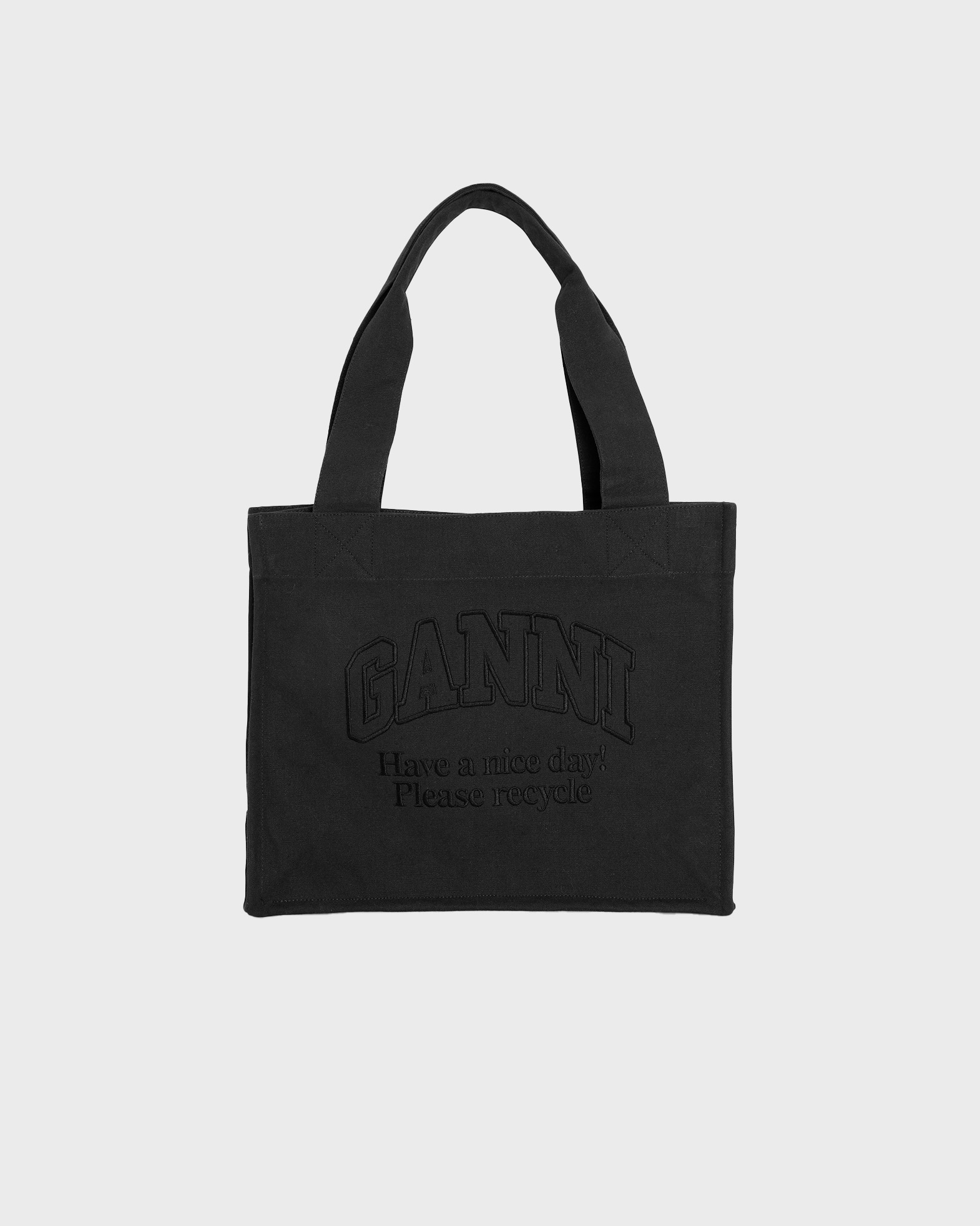 Image of Ganni Bag Large Easy Shopper Tote Phantom