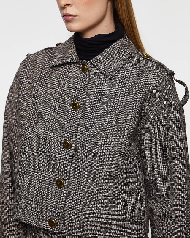 Self-Portrait Jacket Check Brun UK 8 (EUR 36)