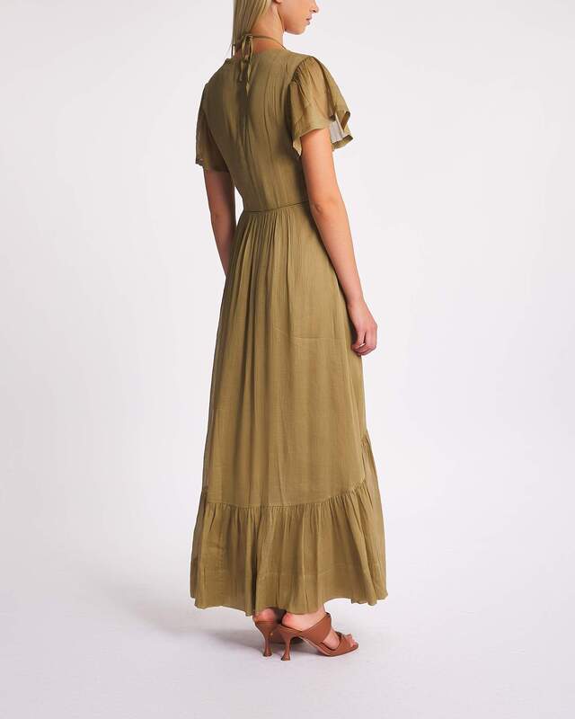 Isabel Marant Dress Agathe  Khaki FR 42 (EUR 40)