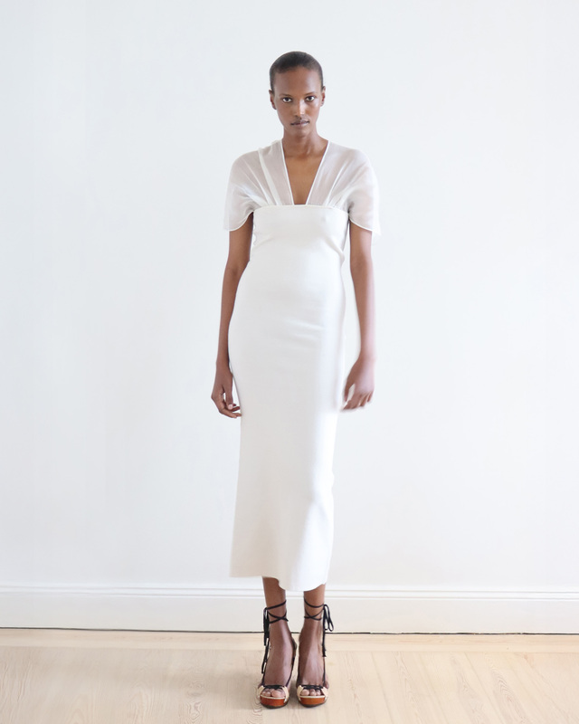 Dress Indira Silk-georgette Ivory