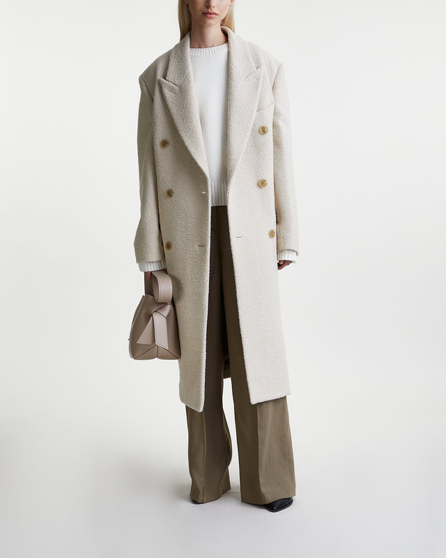 Acne Studios Coat Double Breasted Offwhite 32