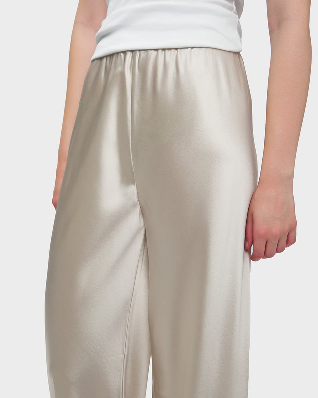 Almada Label  Trousers Bias Satin Pants Pearl L