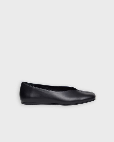  Flats Leather Ballet  Black 1