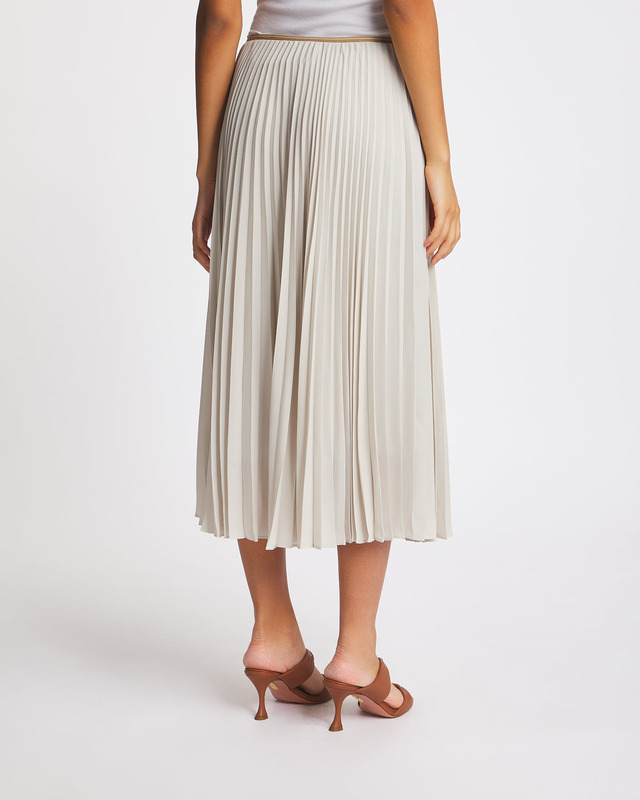 Vince Skirt Draped Pleated  White US 6 (EUR 38)