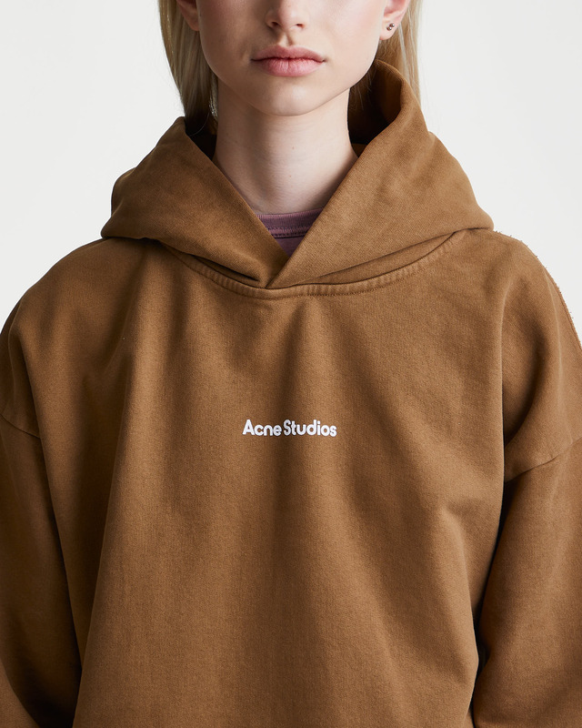Acne Studios Sweater Hoodie Logo Mud L