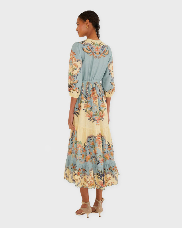 Dress Boho Maxi Light yellow