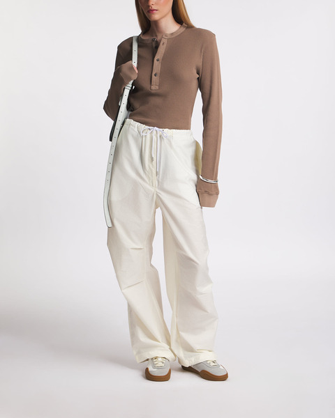 Trousers Relaxed Fit Drawstring White 2
