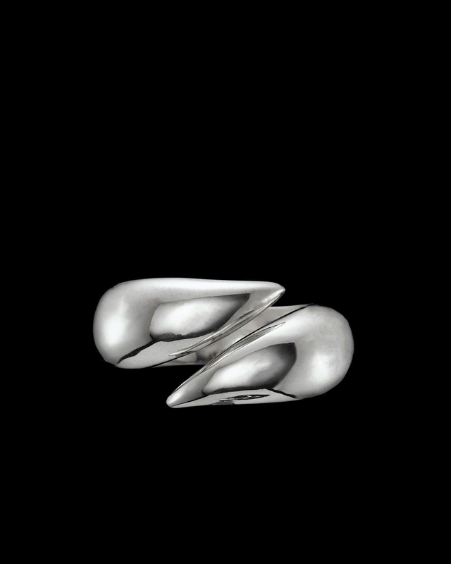 Maria Nilsdotter Ring Claw Iron Silver 18mm