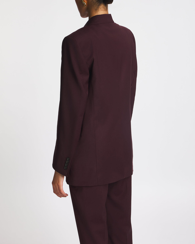 Filippa K Blazer Double Breasted Burgundy  36