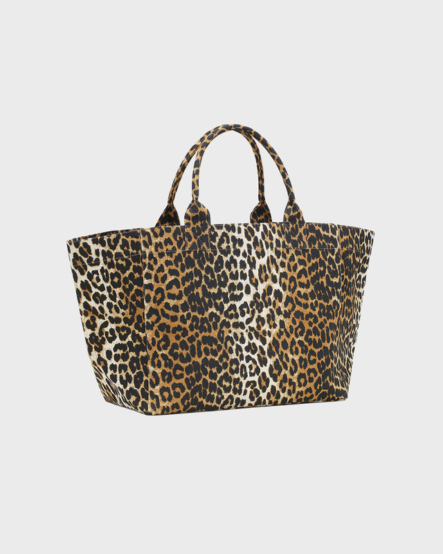 Tote bag Shopper XXL Pocket Print Leopard