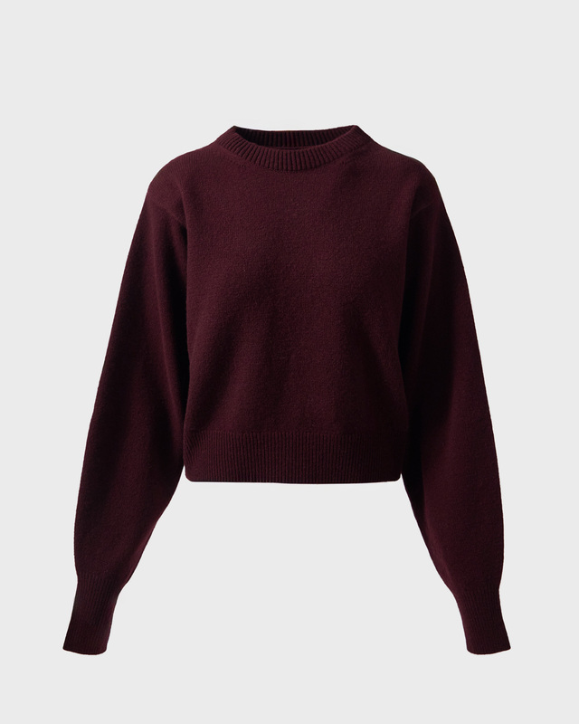 Tröja Carbon Wool Cashmere Burgundy
