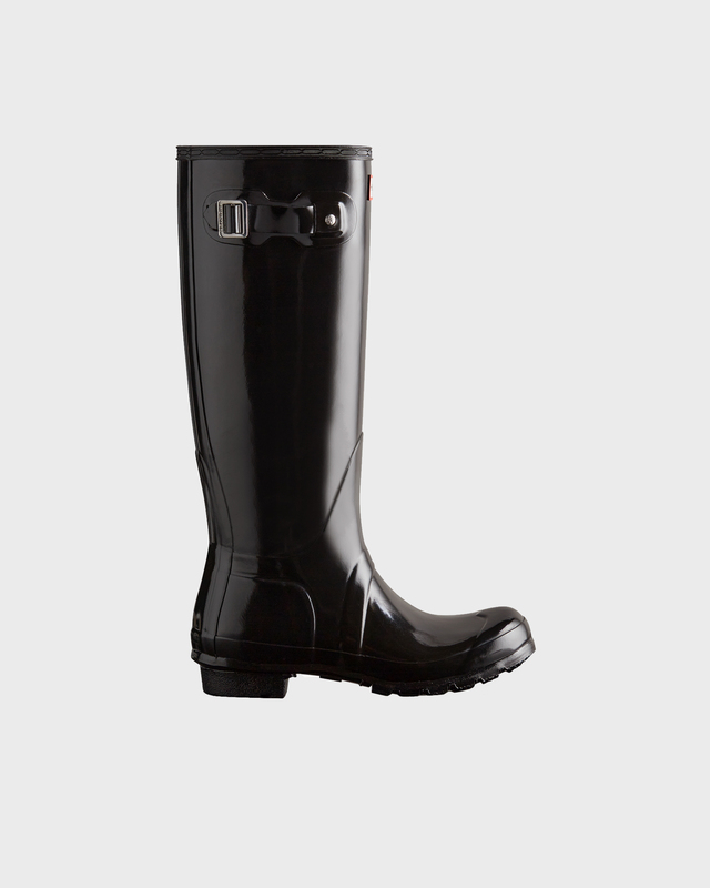 HUNTER Boots Women's Original Tall Gloss Black 7