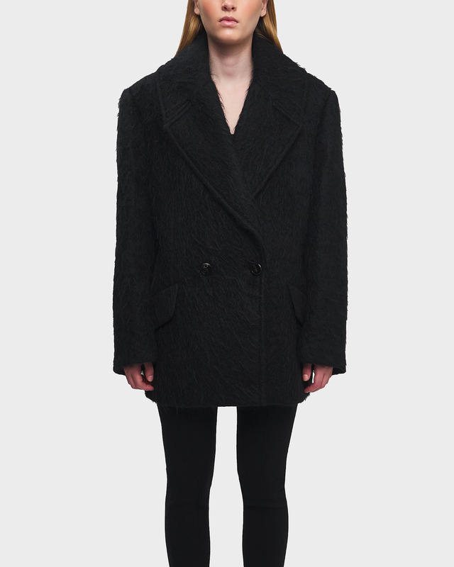 Acne Studios Coat Relaxed Wool-Mohair  Black 32