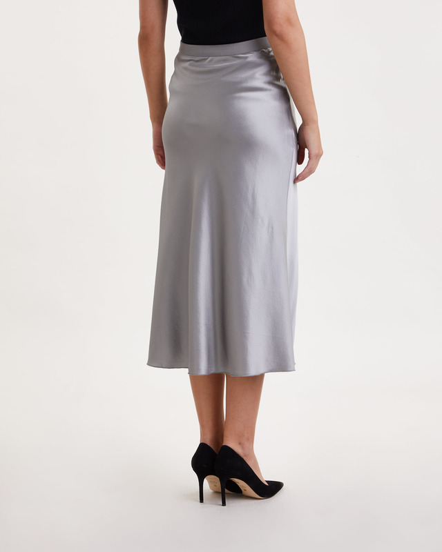 Ahlvar Gallery Skirt Hana Satin Silver XL