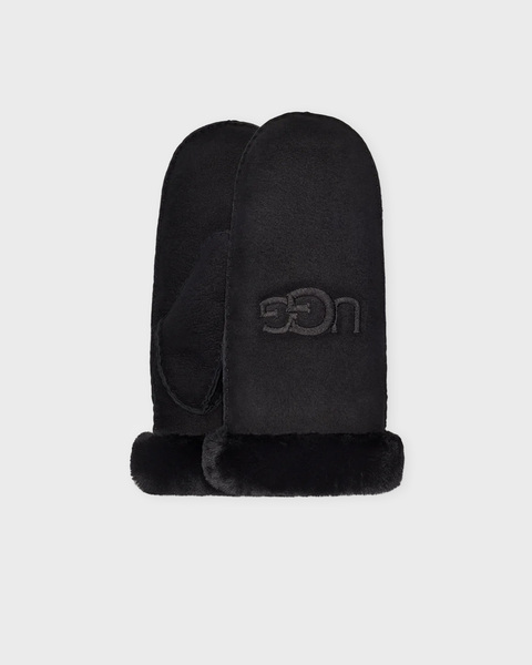 Mitten W Shearling UGG Embroider Black 1