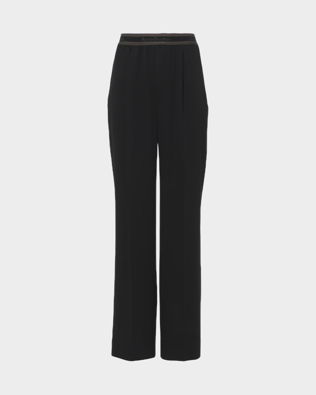 Acne Studios Trousers Logo Tape Black 38