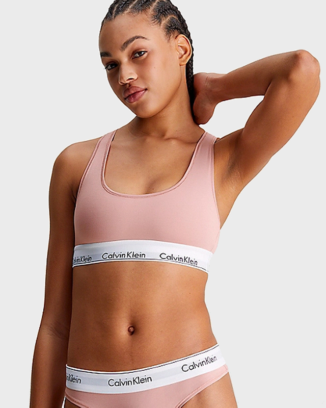 Calvin Klein Bra Modern Cotton Bralette Dusty pink XS